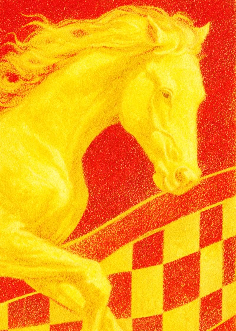 Vibrant Horse Spirit Greeting Card card