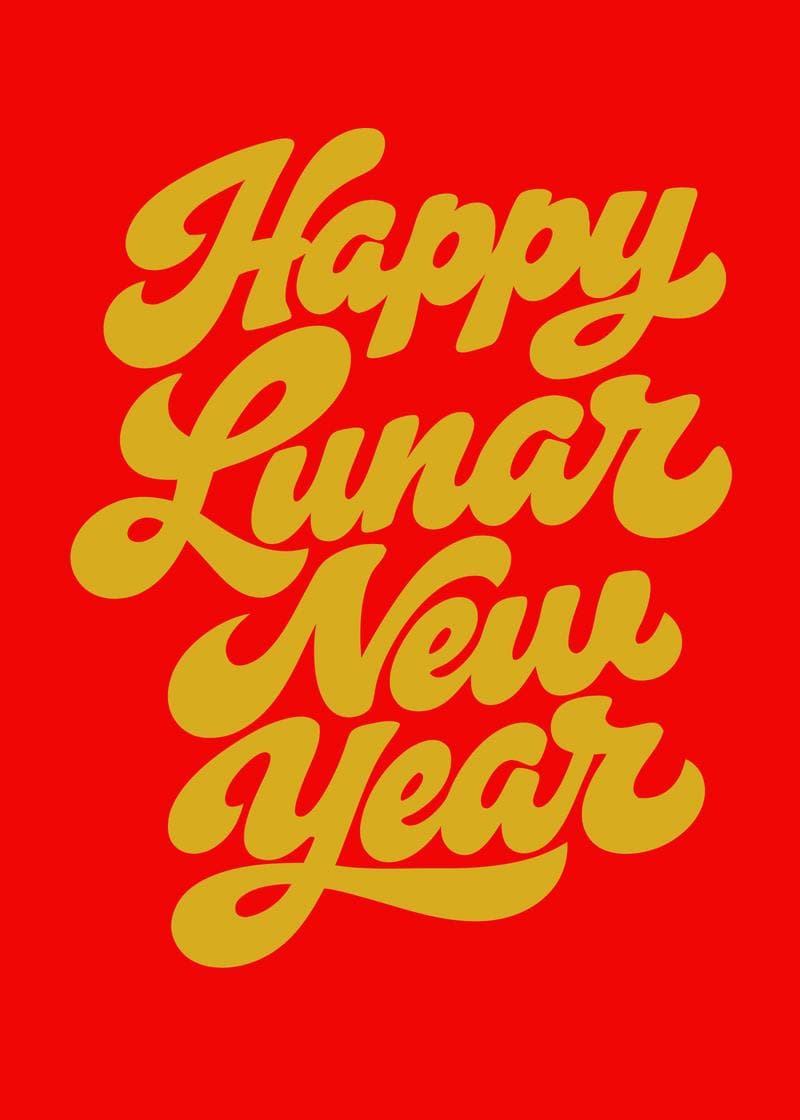 Vibrant Lunar New Year Wishes card