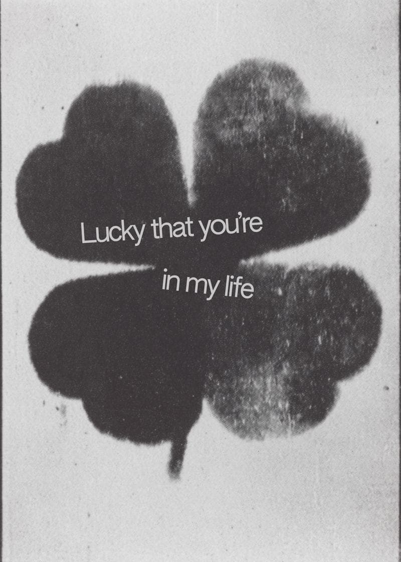 Lucky to Have You Clover Card card