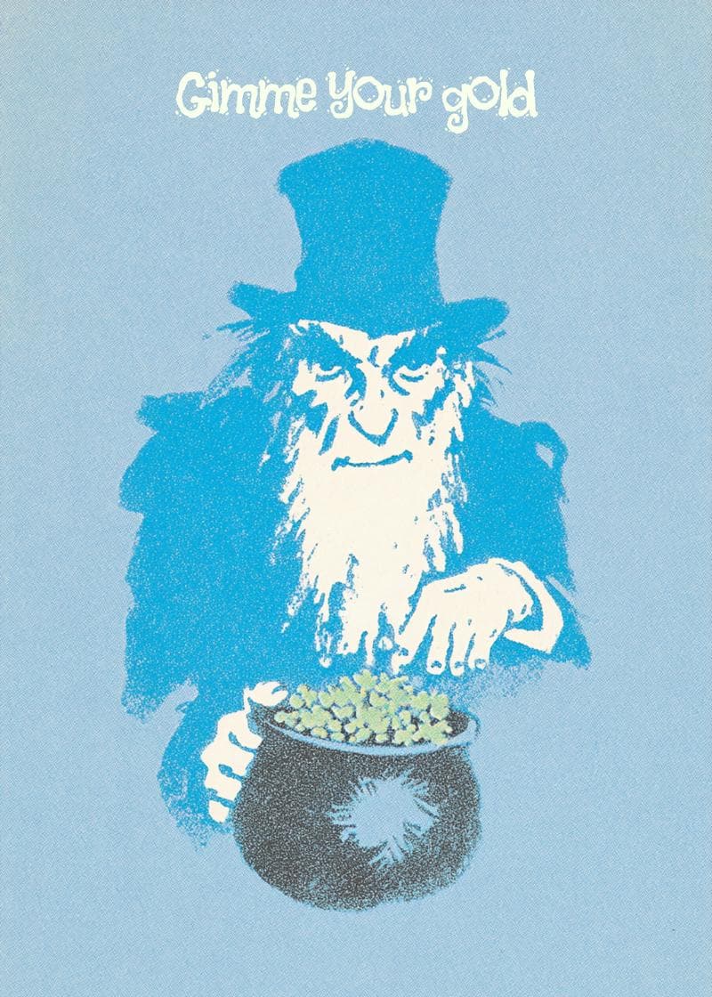 Cheeky Leprechaun Gold Card card