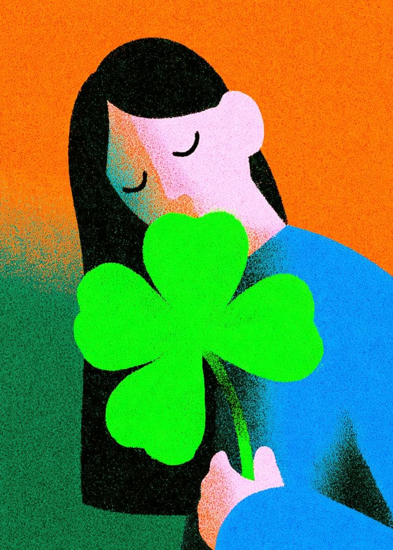 Lucky Charm Wishes Card card