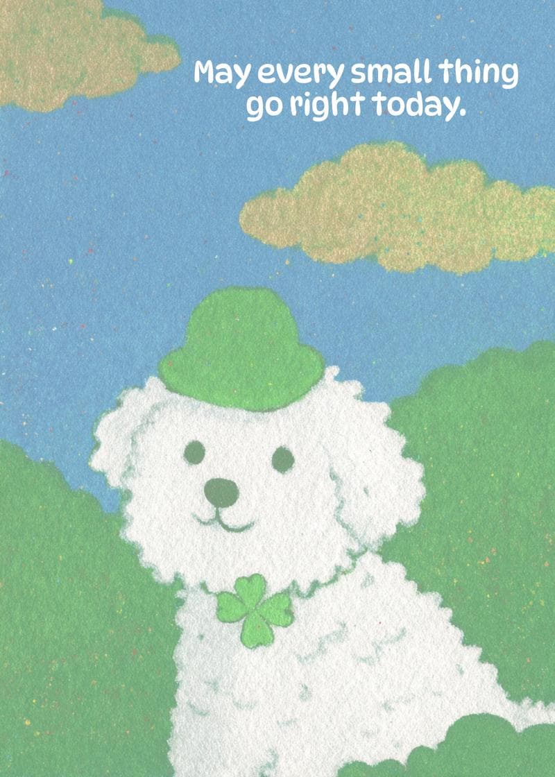 Lucky Day Wishes Card card