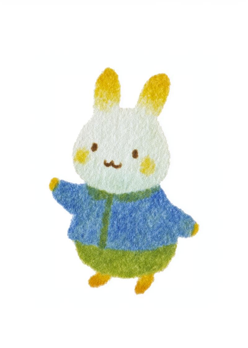 Cute Bunny Easter Card card