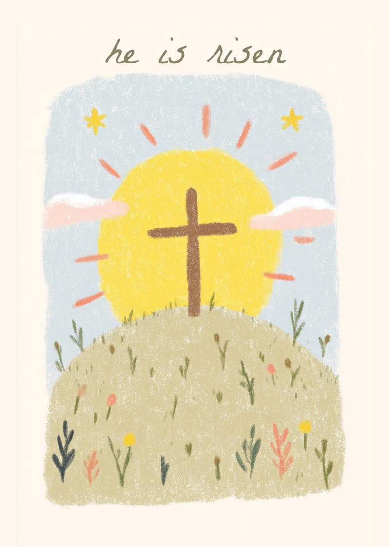 He Is Risen Easter Card card