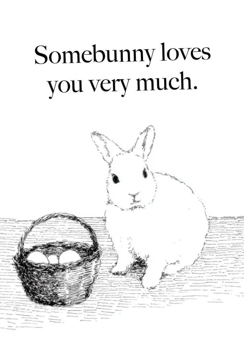 somebunny loves you very much card