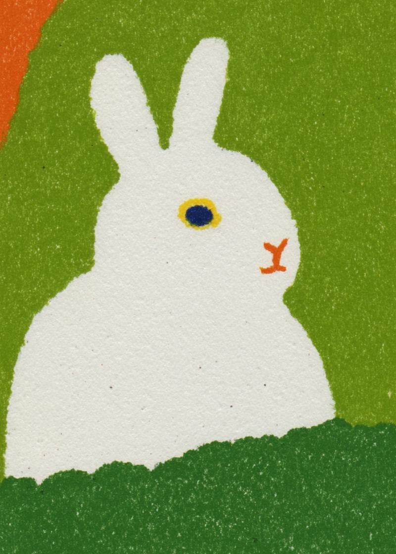 bunny easter card