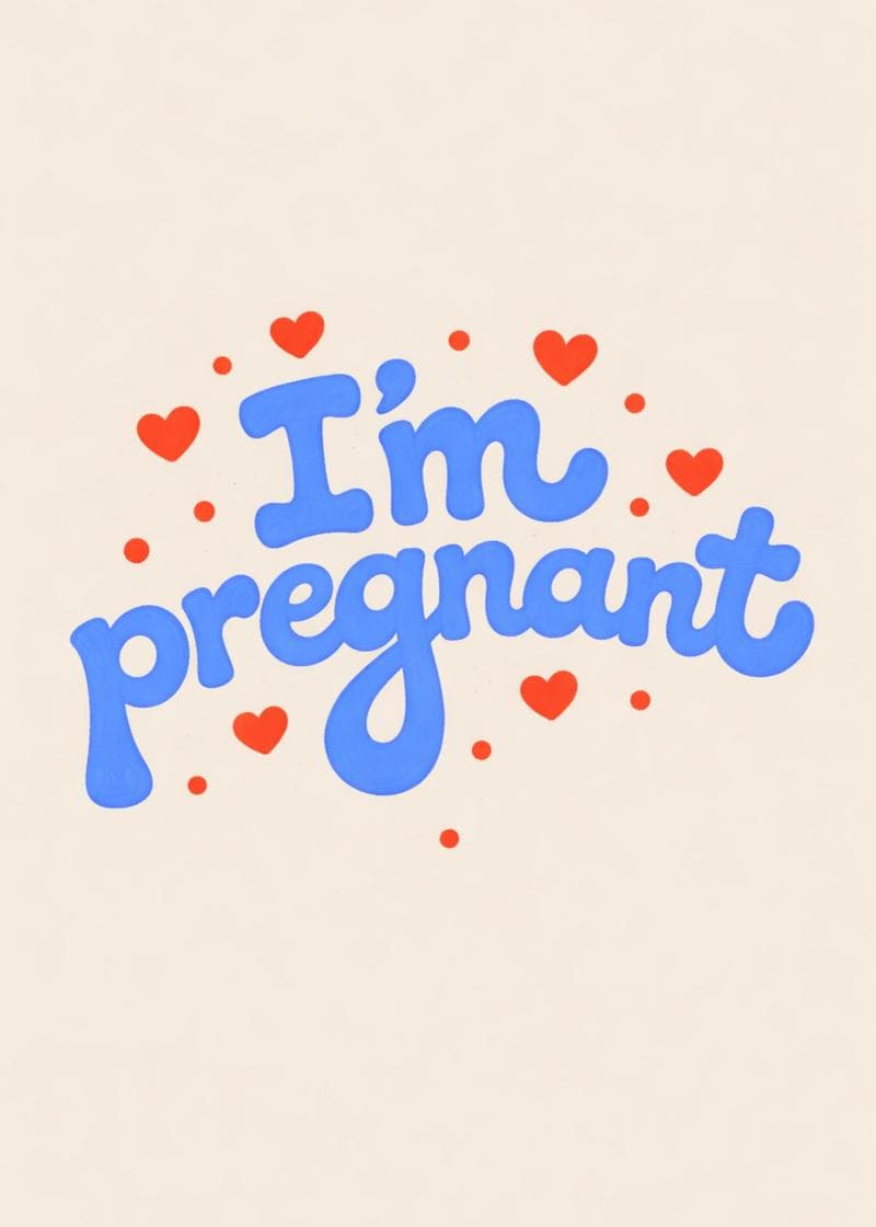 i'm pregnant card
