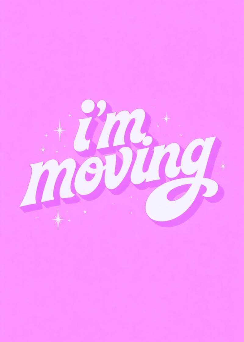 i'm moving card