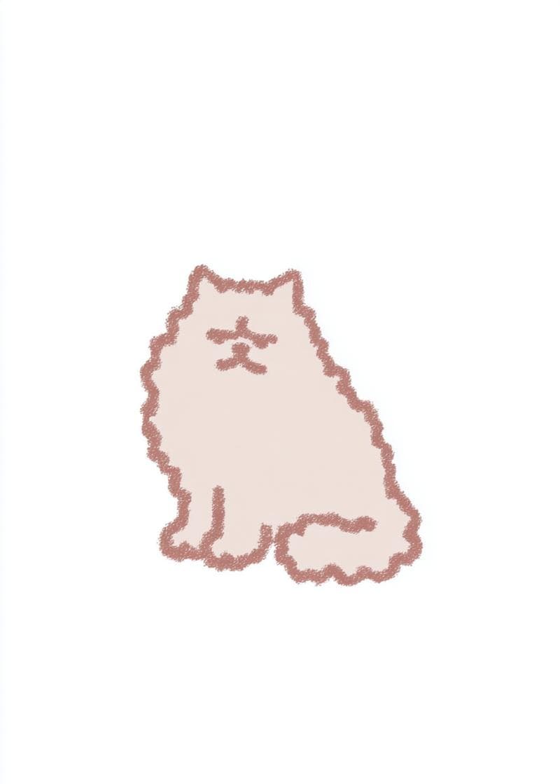angry fluffy dog card