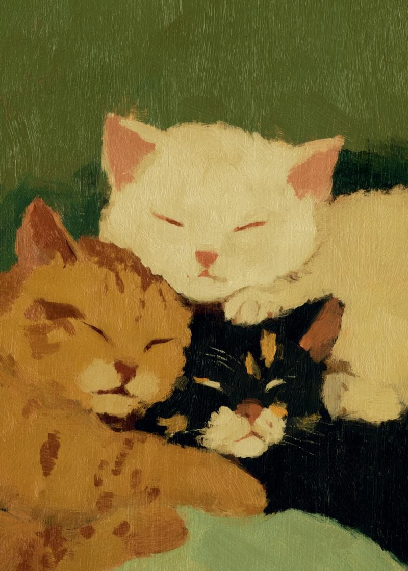 cat siblings card