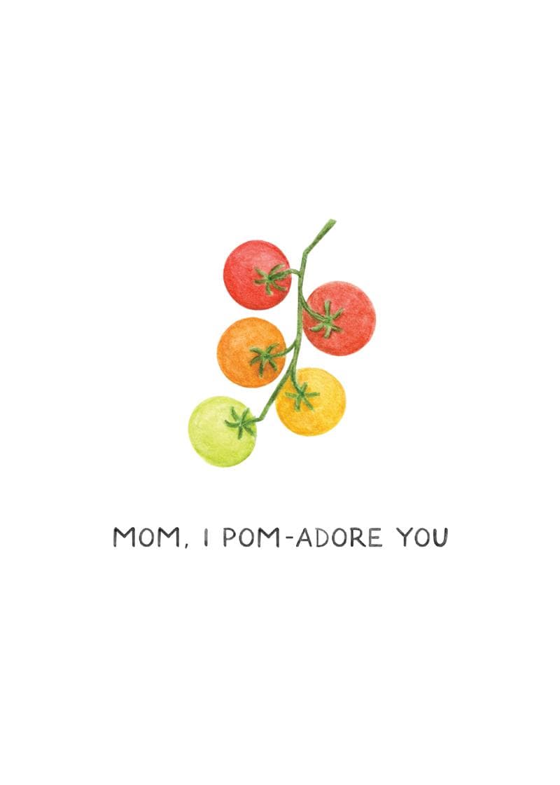 mom i pom adore you card
