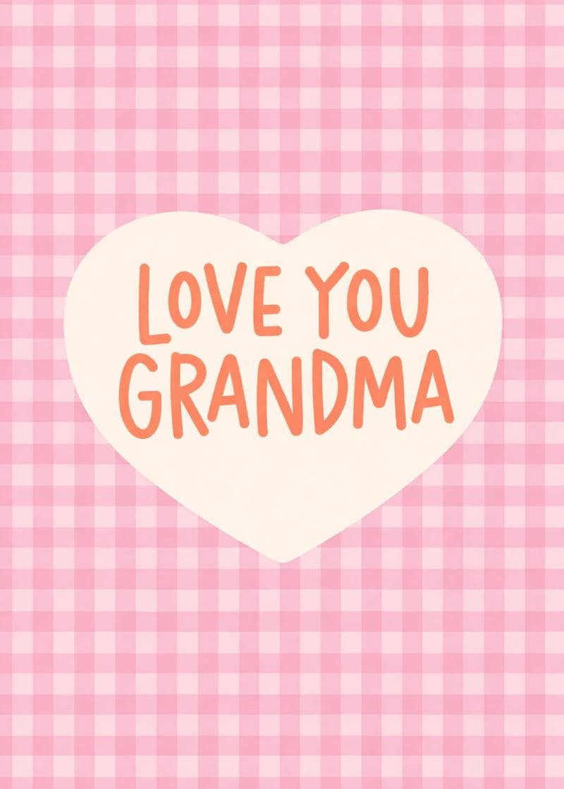 love you grandma card