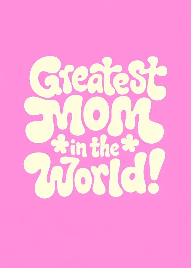 greatest mom in the world card