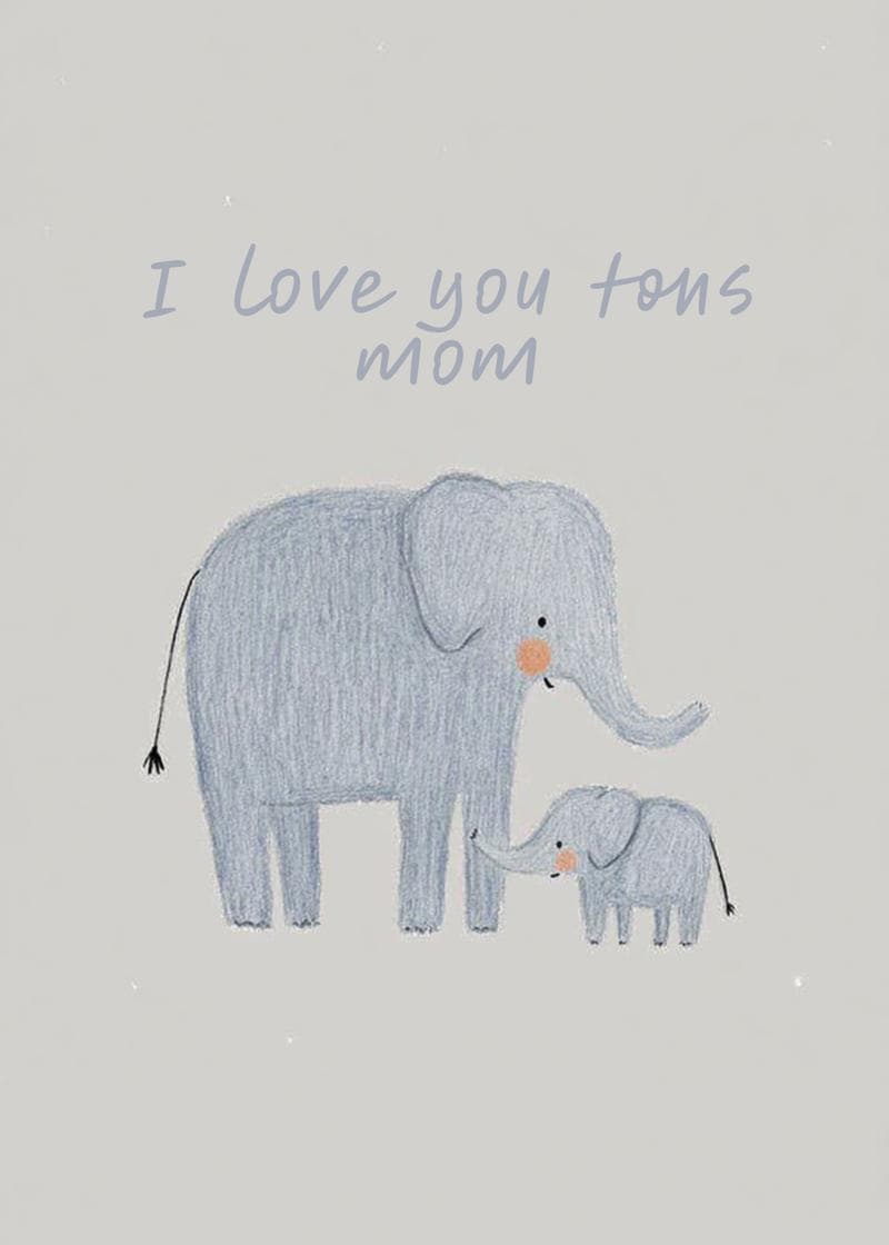 i love you tons card