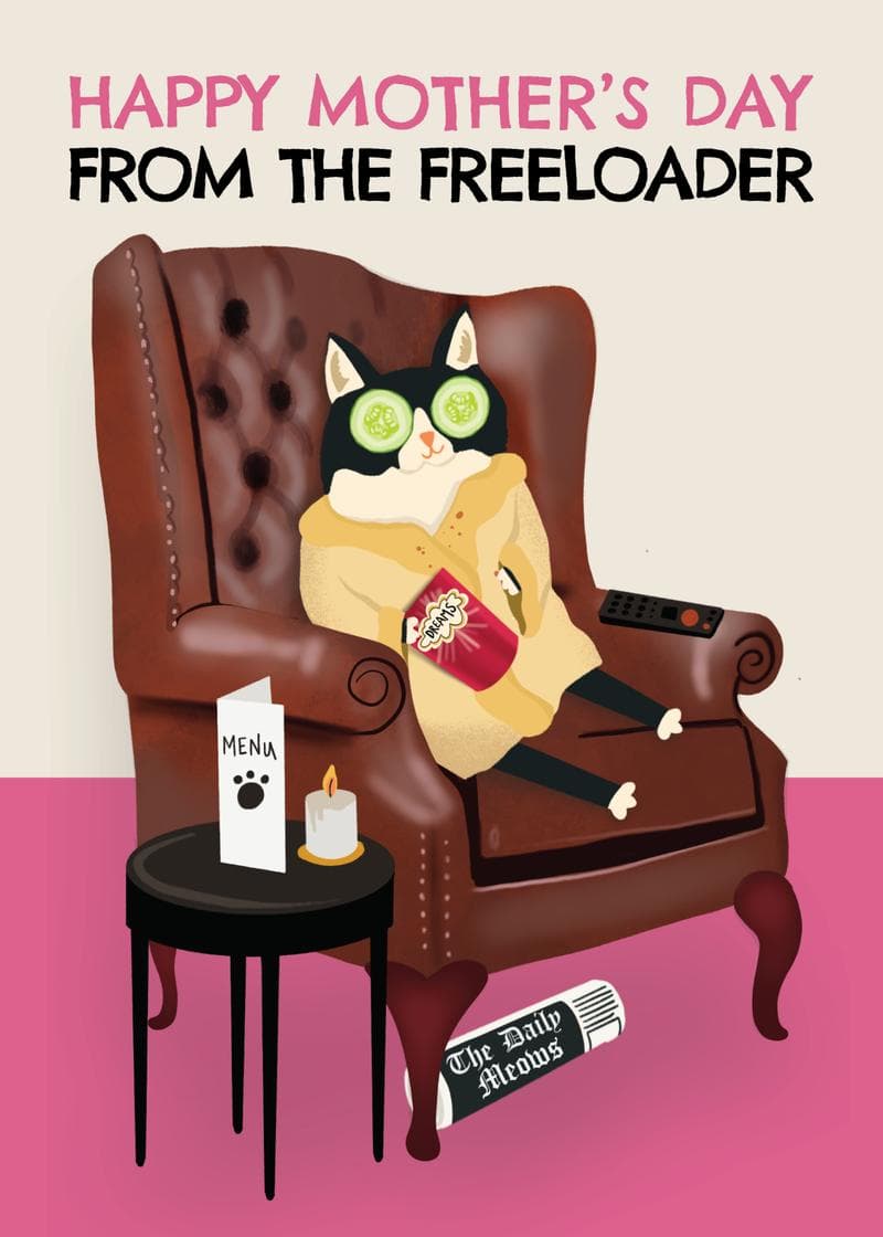happy mother's day from the freeloader card