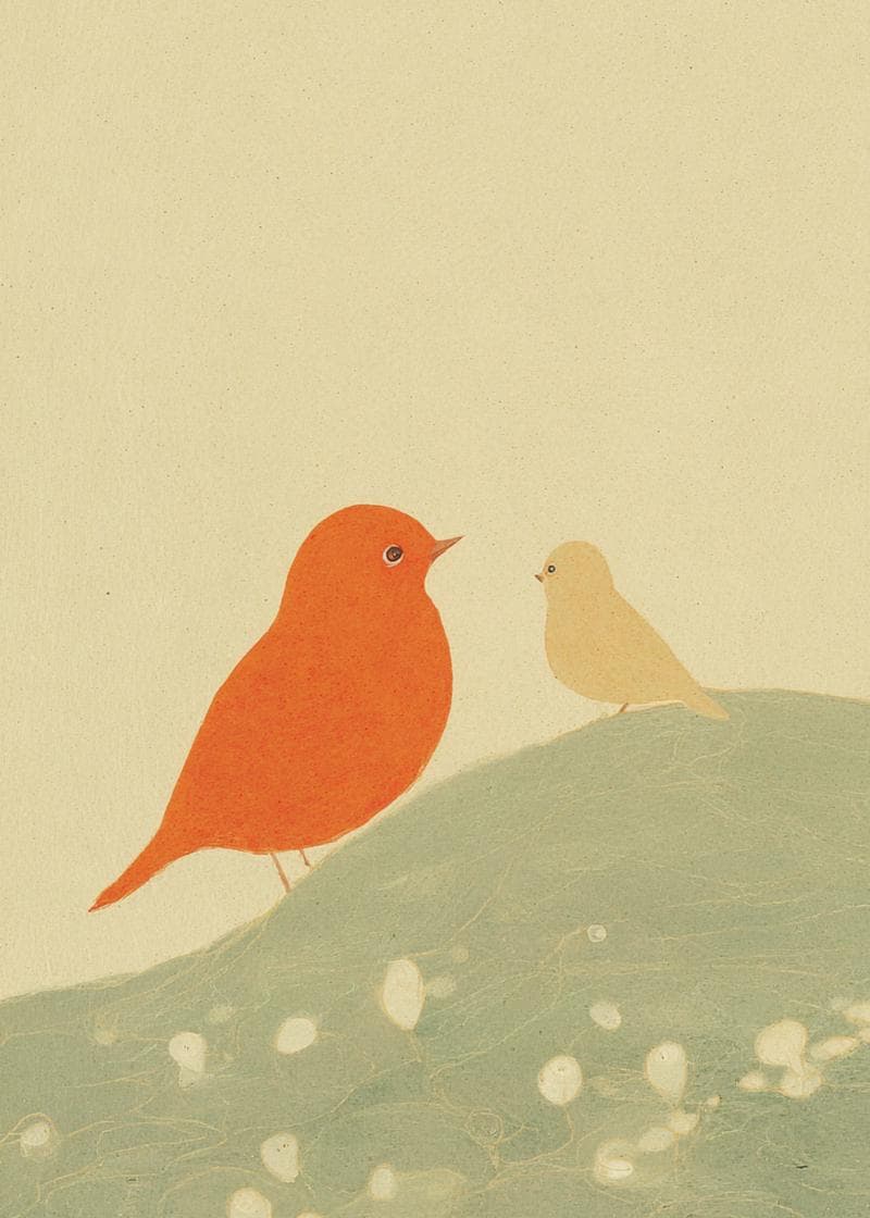 mother's day birds card