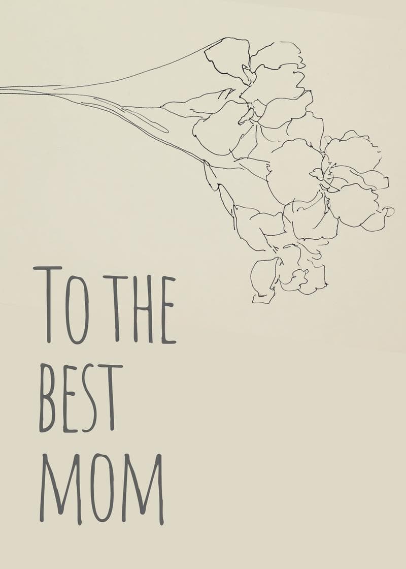 to the best mom card