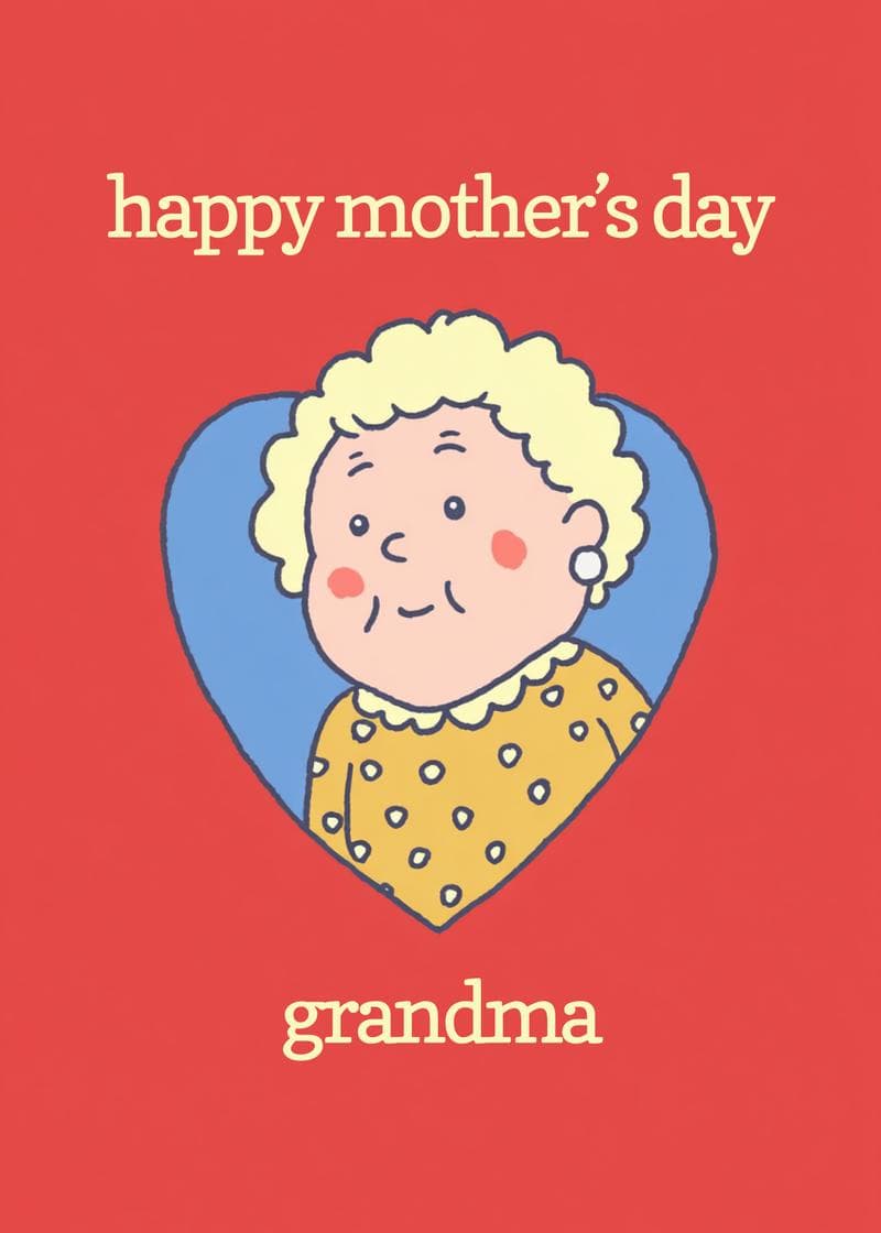 happy mother's day grandma card