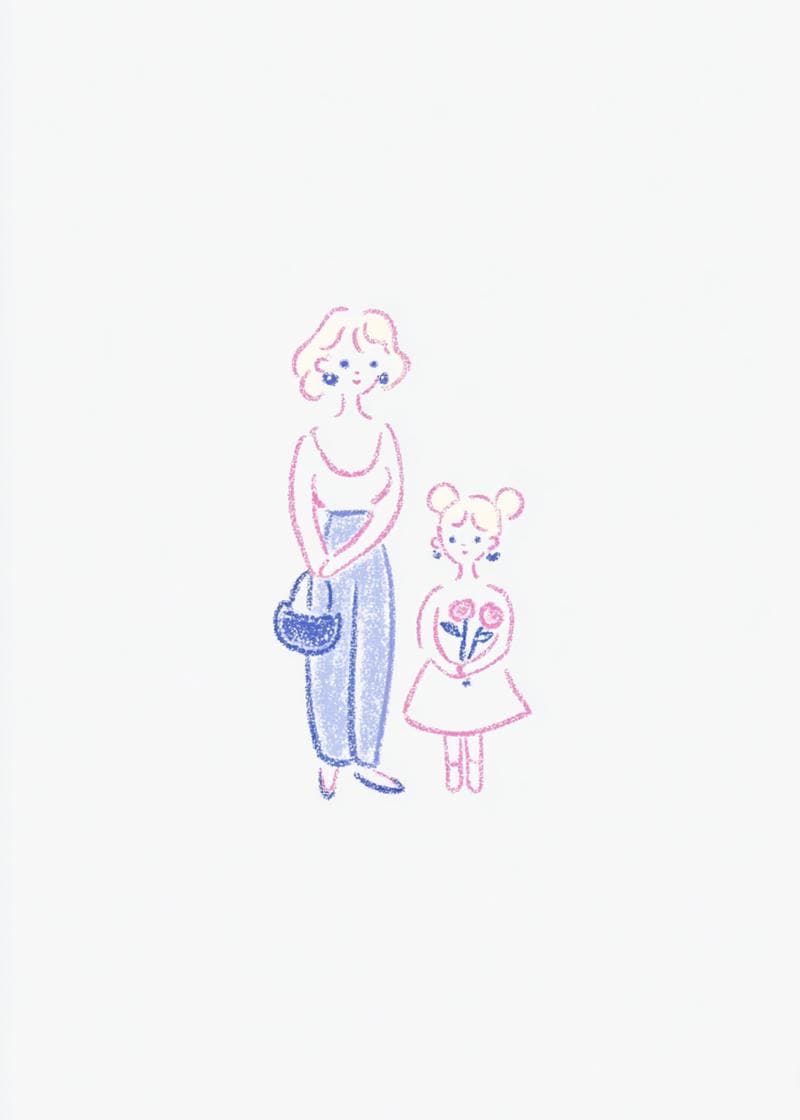 mom and daughter together