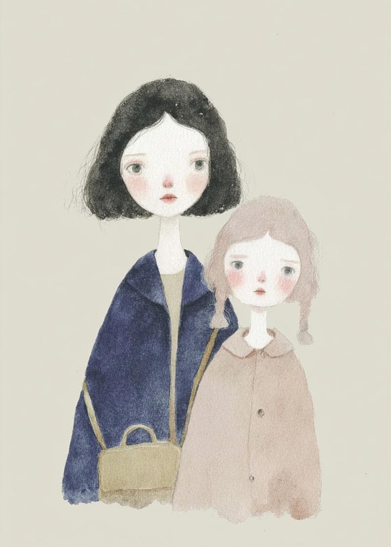 mom and daughter aesthetic