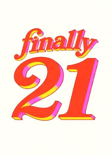 finally-21 card