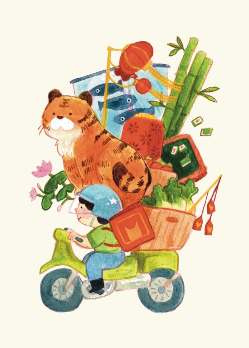 motorbike with a lot of stuff