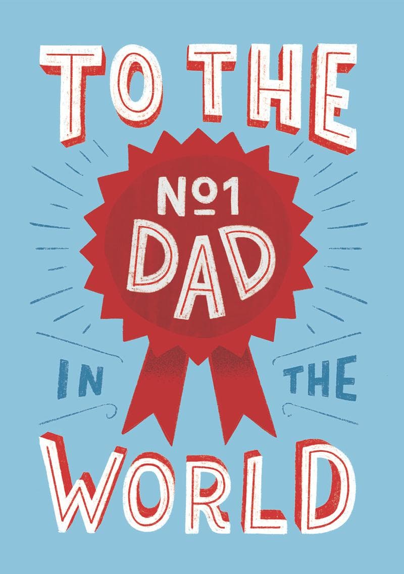 Number One Dad in the World card