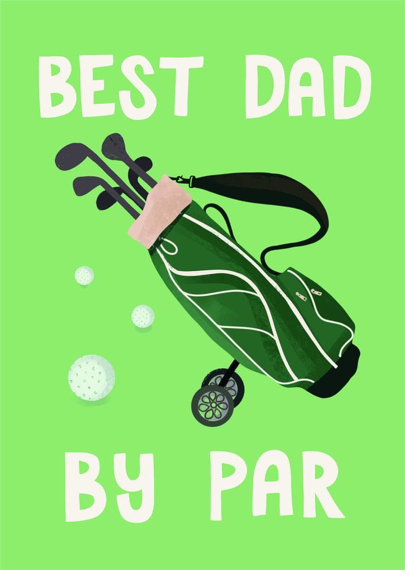 Best Dad By Par card