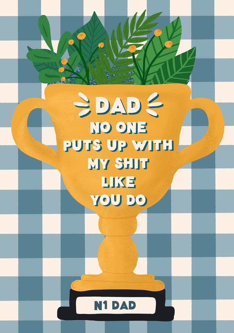 Funny Dad Trophy Card card