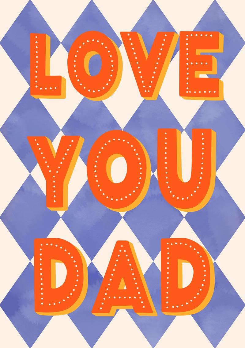 Love You Dad Marquee card