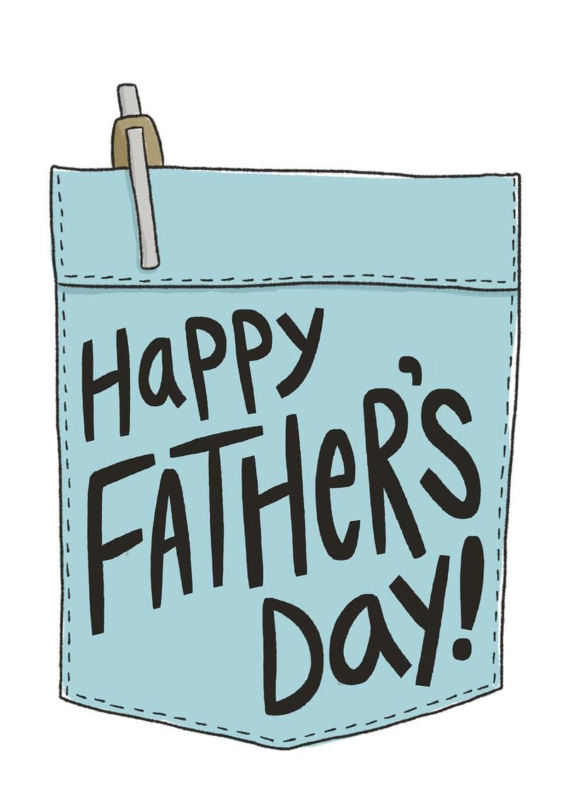 Happy Father's Day Pocket card