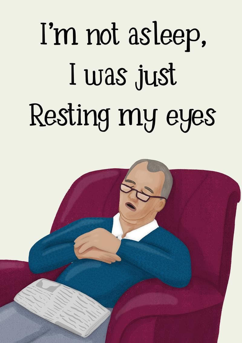Just Resting My Eyes card