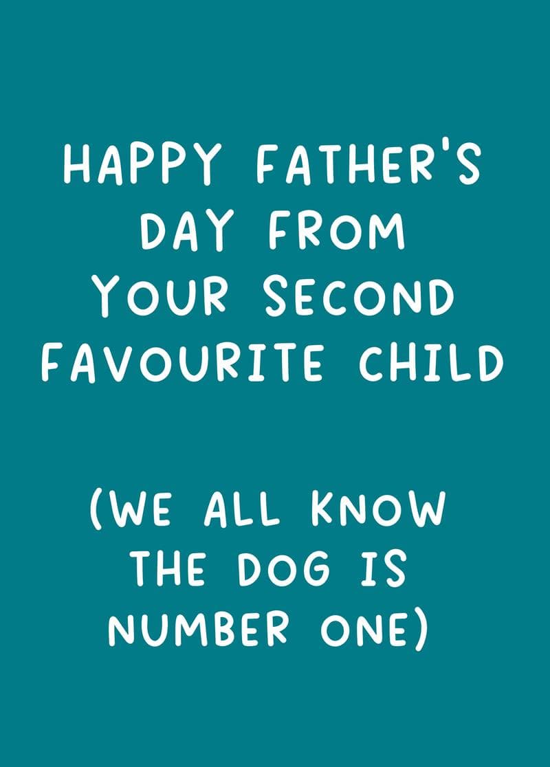 Second Favourite Child Card card