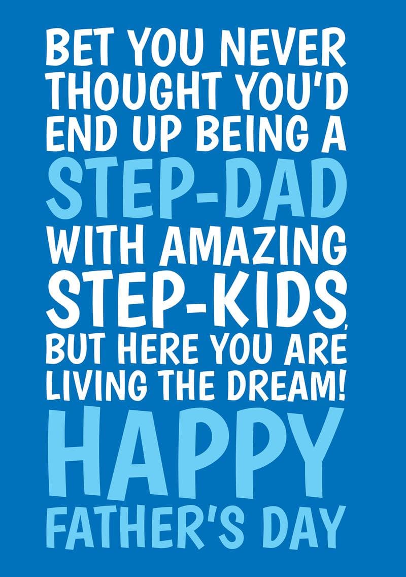Living The Dream Step-Dad card
