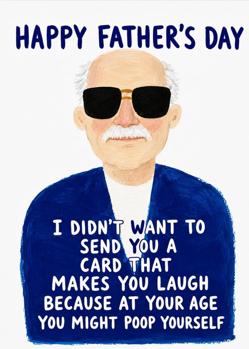 At Your Age Father's Day Card