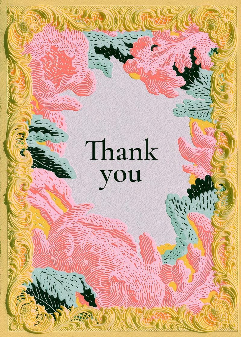 Ornate Frame Thank You card