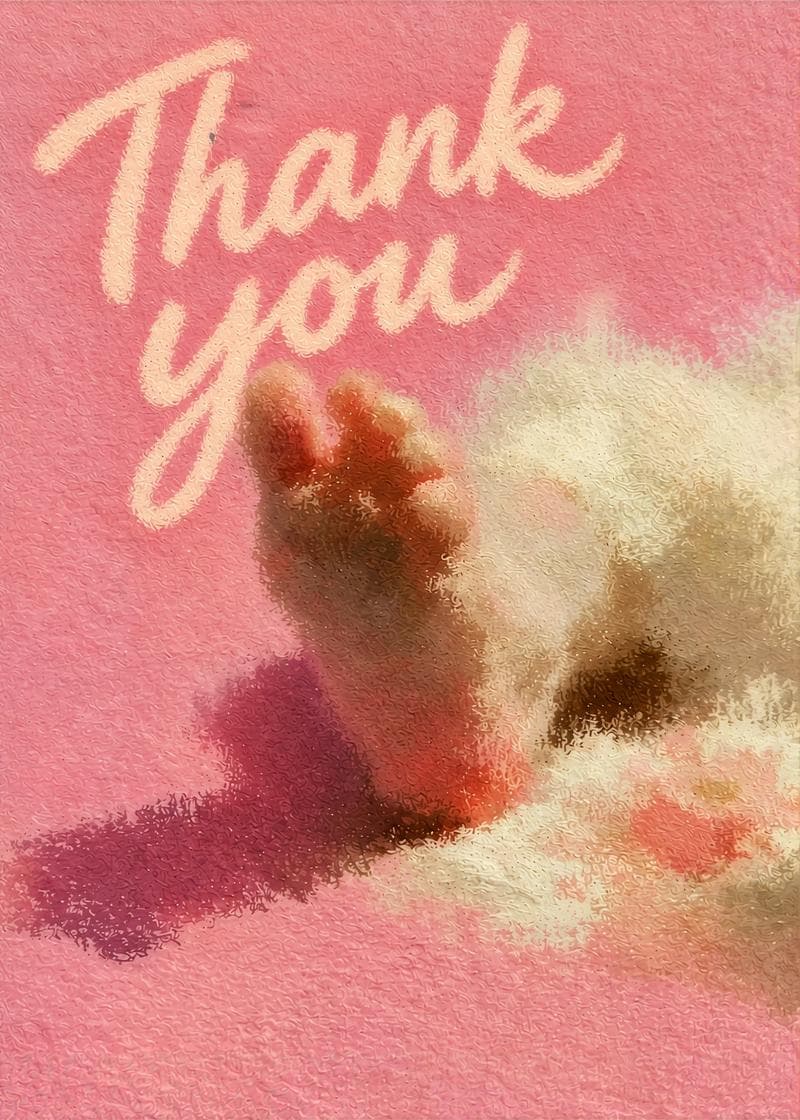 Little Foot Thank You card