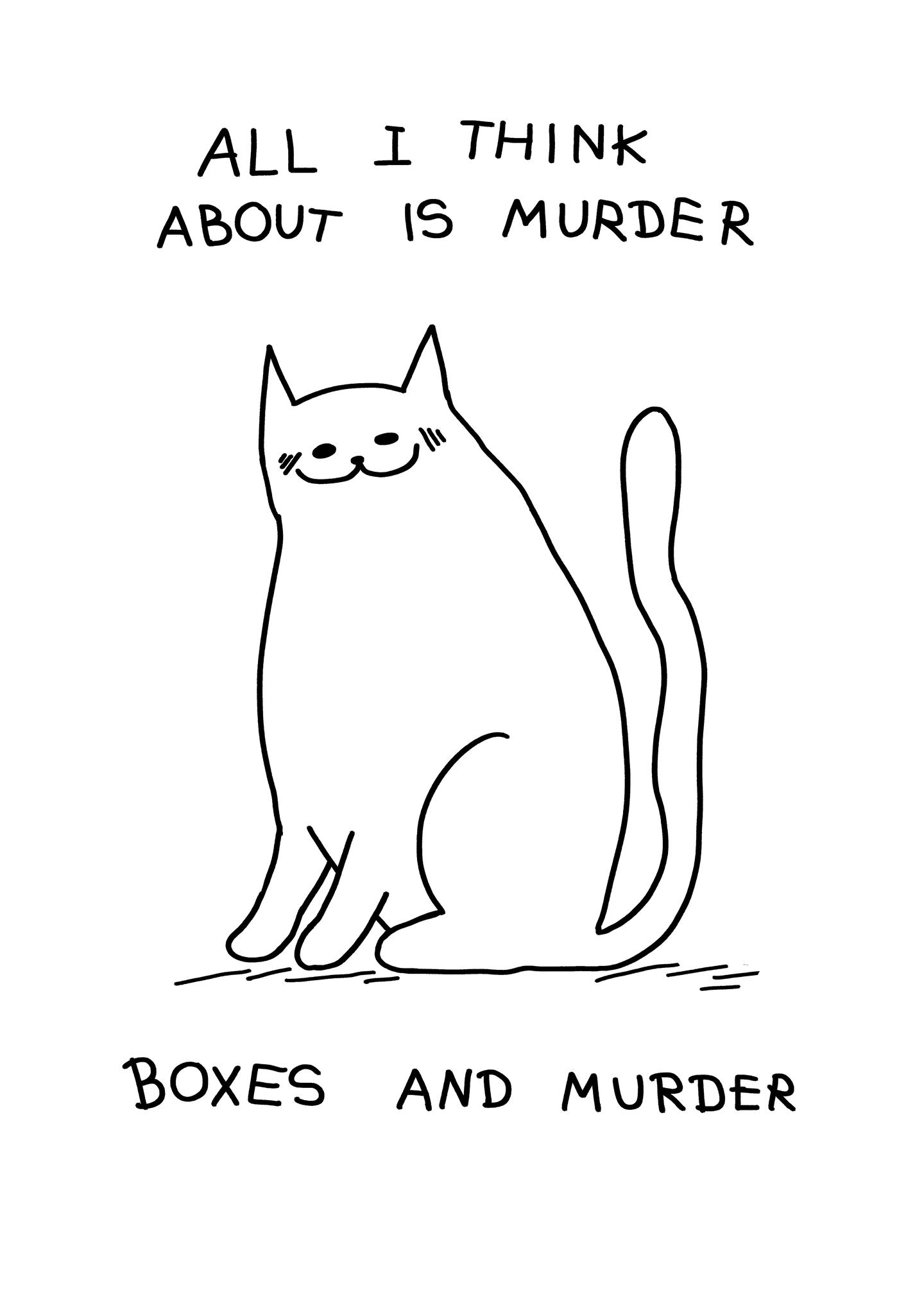 Murder, Boxes, and Cats